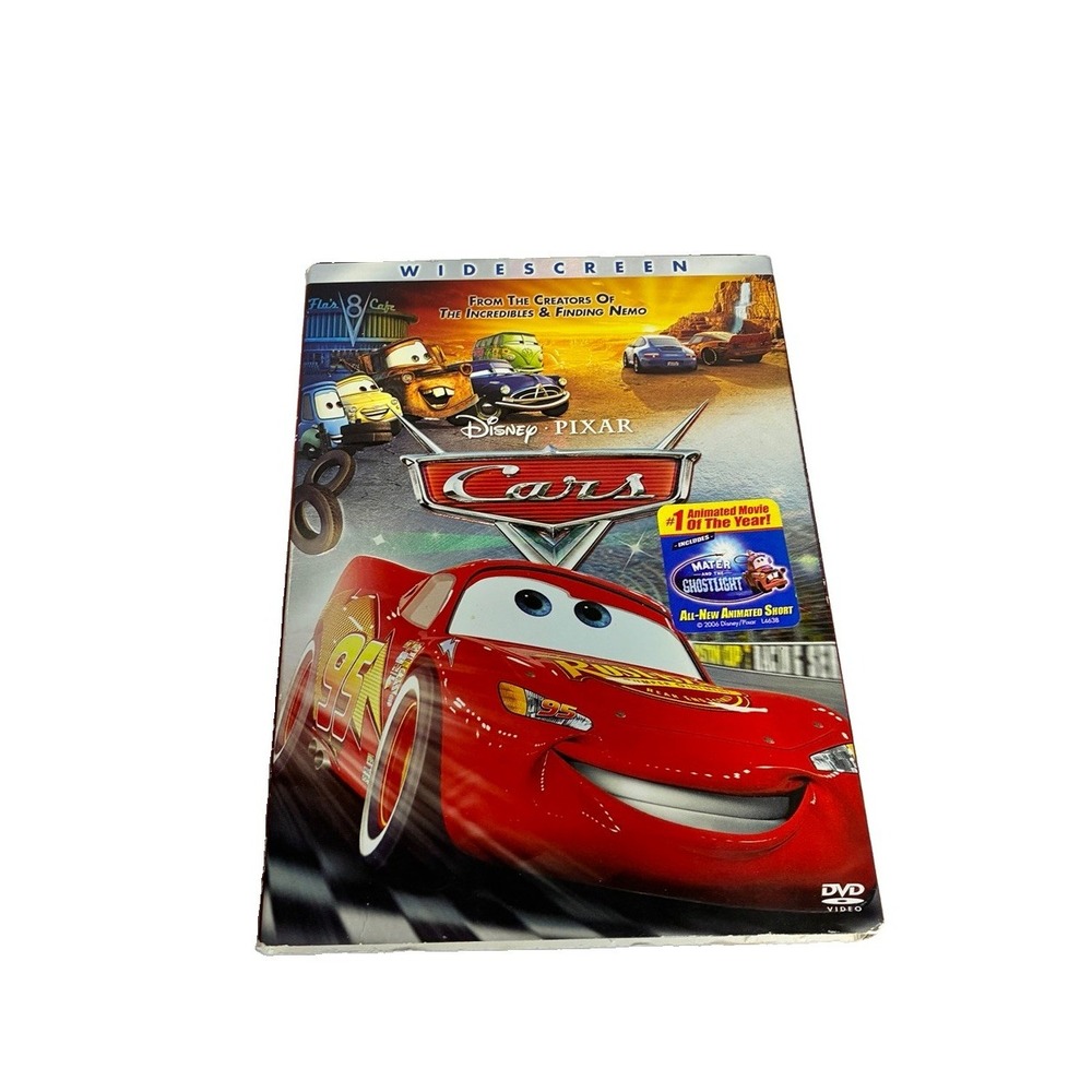 Disney Pixar Cars DVD 2006 Widescreen Edition Slipcover Lightning McQueen